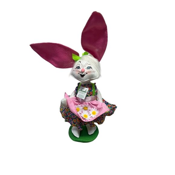 Annalee 2019 Easter Parade Girl Bunny 12" Rabbit Doll Spring Flowers Daisies NEW - Picture 1 of 8
